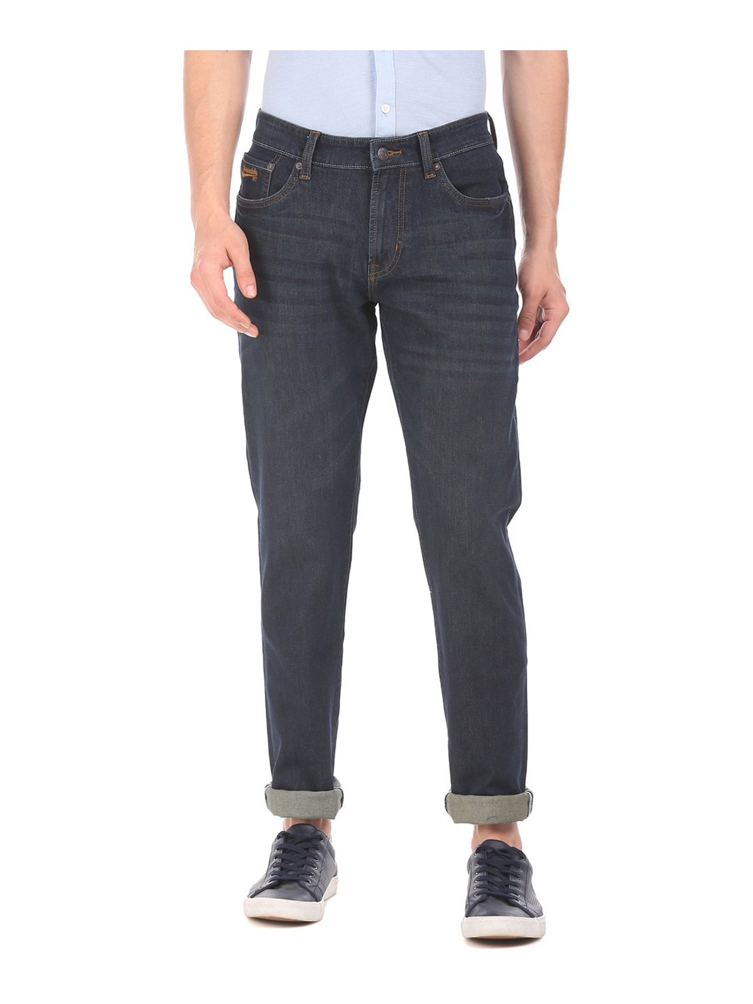 Aeropostale Navy Lightly Washed Jeans