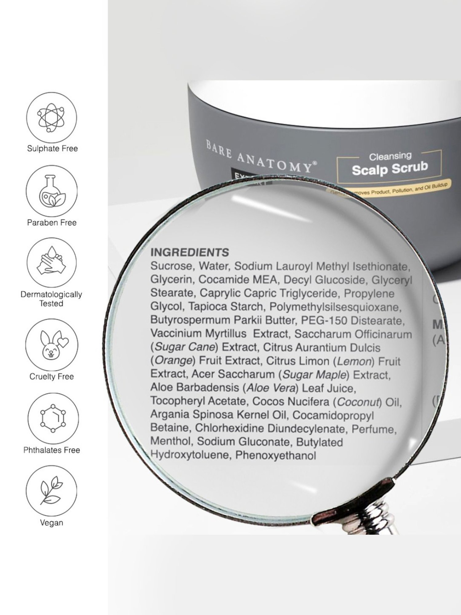 Bare Anatomy Expert Cleansing Scalp Scrub - 250 gm