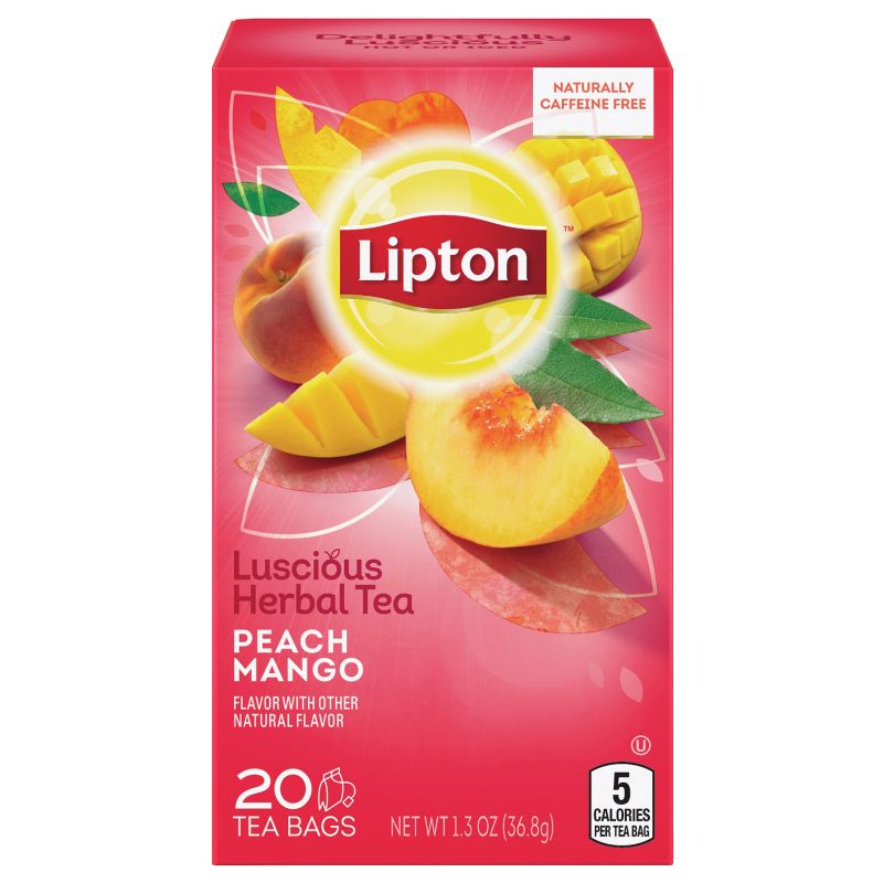 Lipton Peach Mango Herbal Tea - 20ct