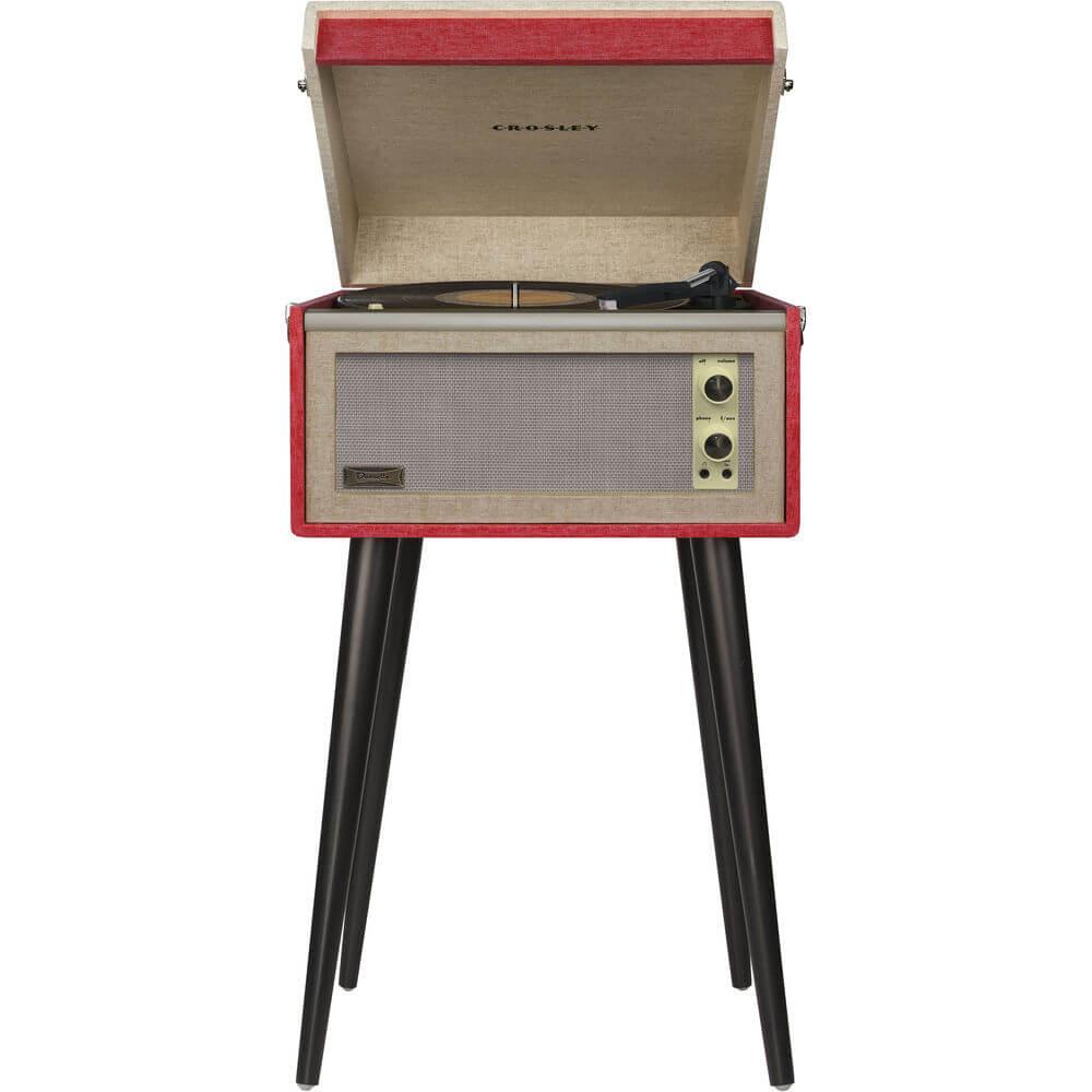 Crosley Dansette Bermuda Bluetooth and Pitch Control Turntable, Red (For Parts)