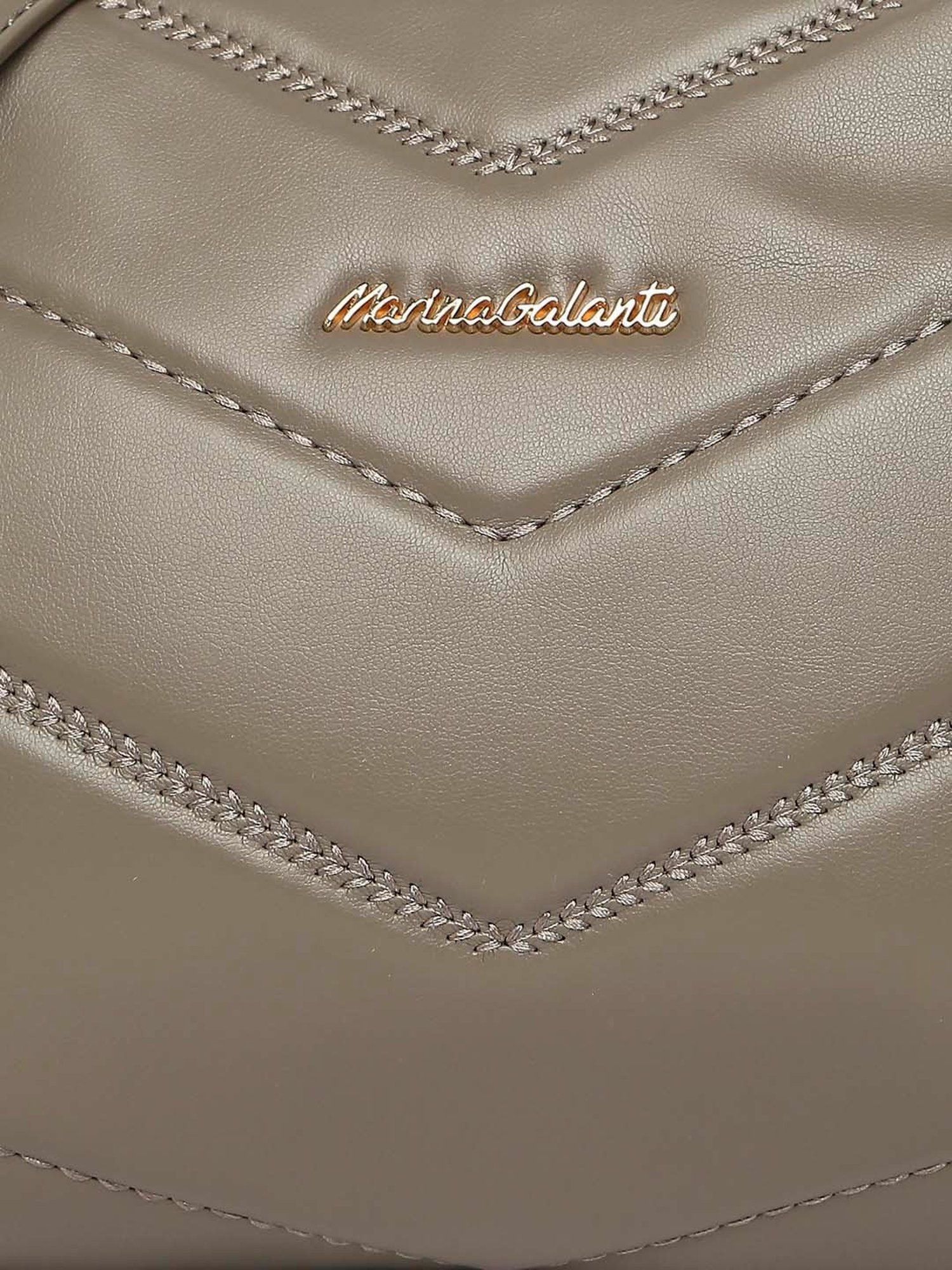 Marina Galanti Grey Quilted Medium Sling Handbag