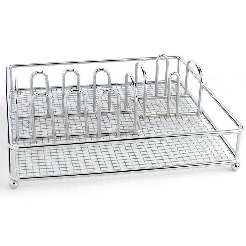 41pc Stainless Steel Mena Frost Silverware Set with Holder - Cambridge Silversmiths