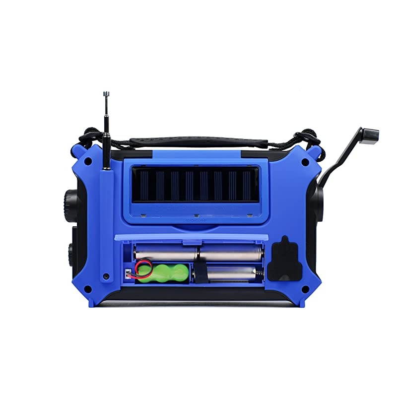 KA500BU 5Way Powered Emergency AMFMSW Weather Alert Radio Blue