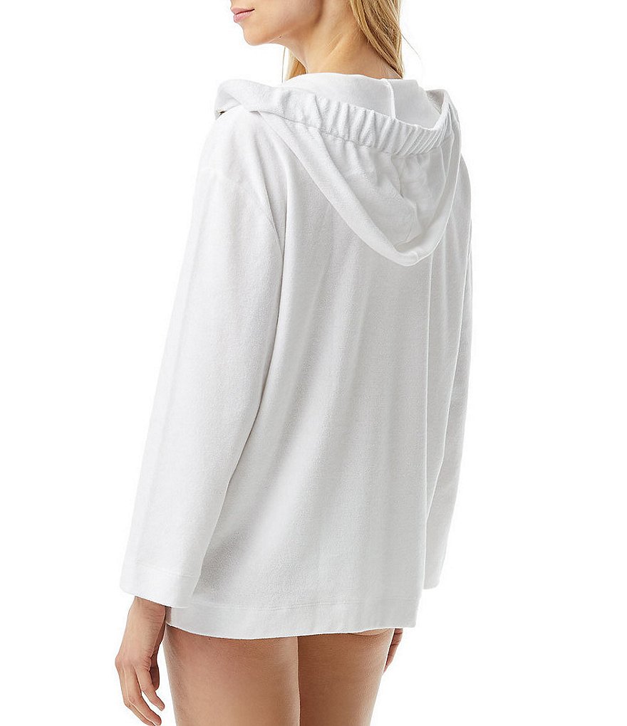 Becca by Rebecca Virtue Beach Date Hooded V-Neck Sleeveless Swim Cover Up Dress