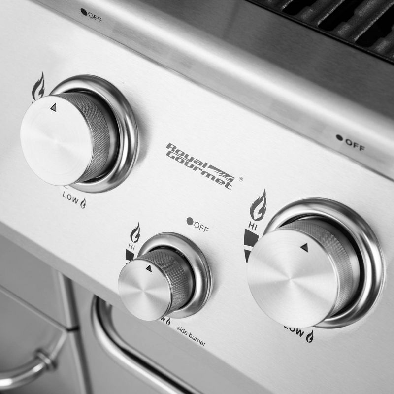 6 Burner Gas Grill with Infrared Burner Model MG6001-R - Royal Gourmet