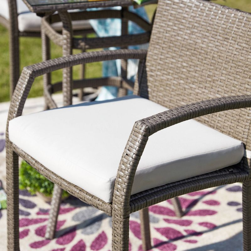 3pc Patio Bar Set Cream - Patio Festival