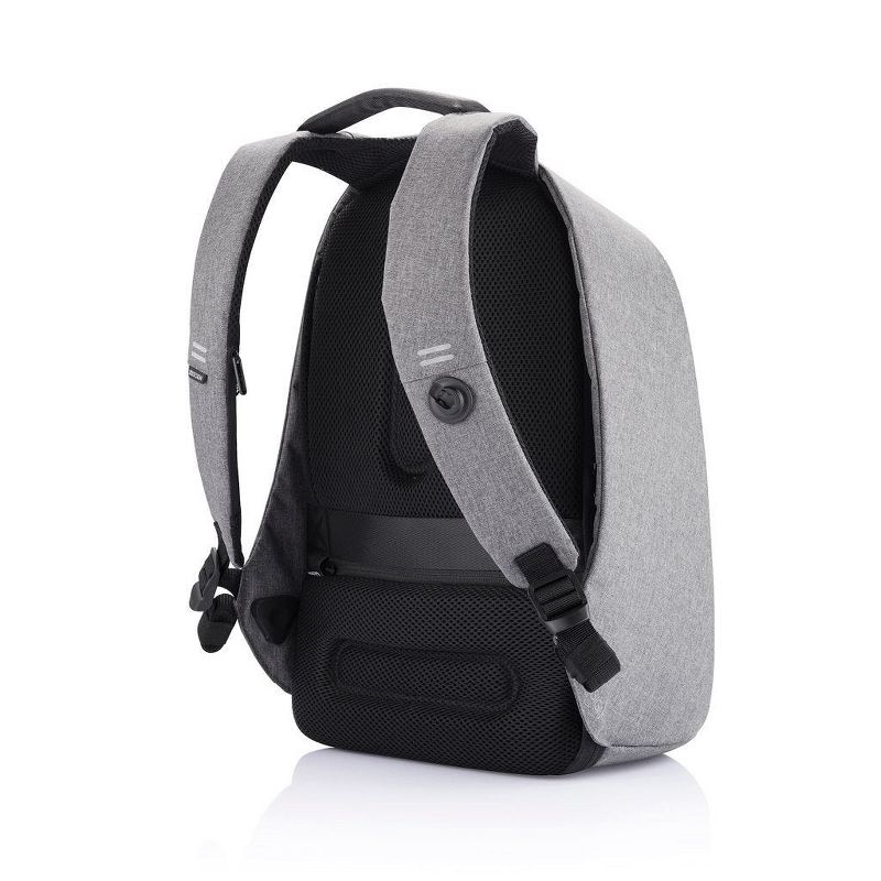 XD Design Bobby Pro Compact Anti Theft Waterproof Travel Laptop Backpack with USB Charging Port, Bottle Holder, and Phone Pouch, Grey