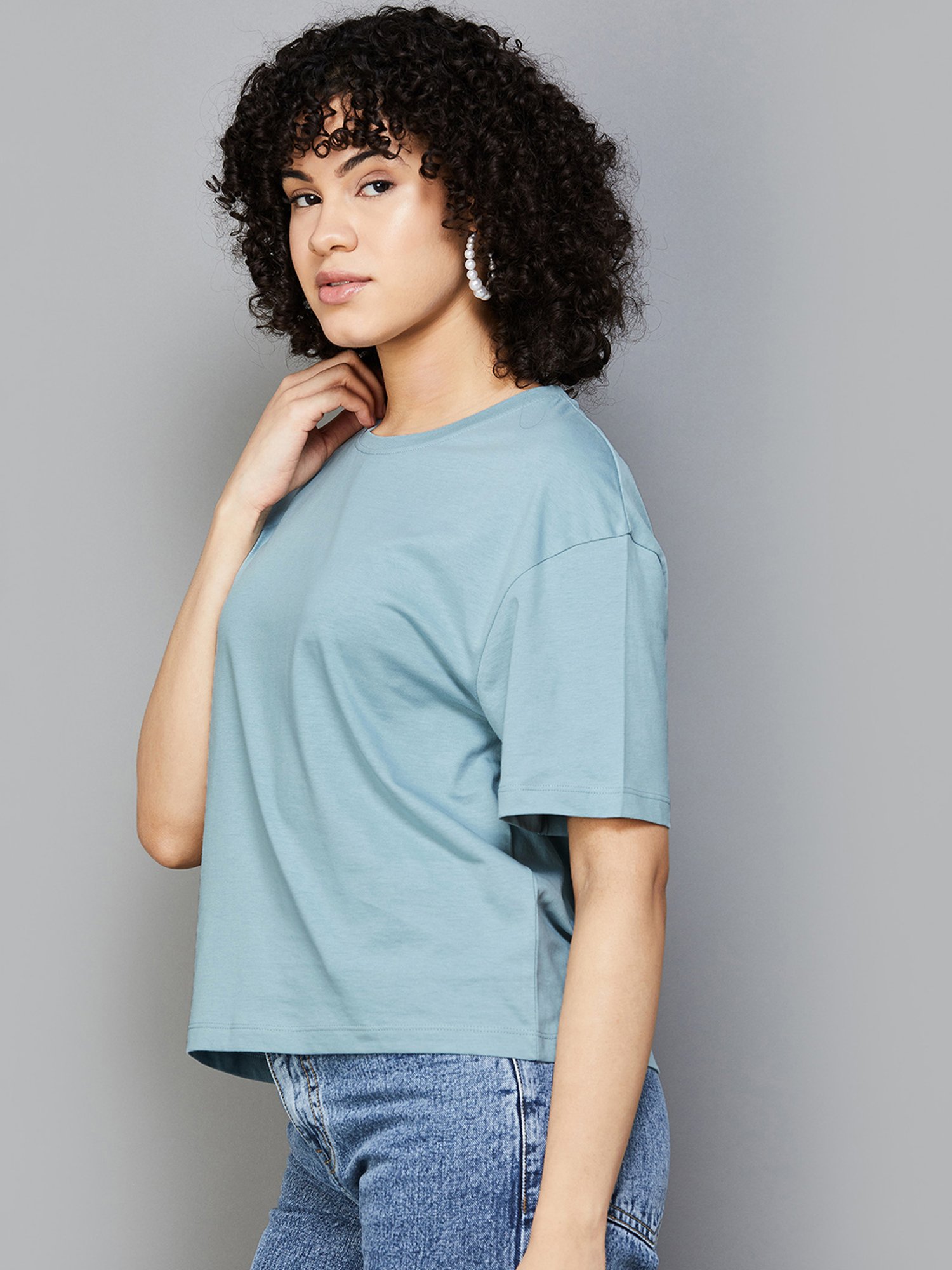 Fame Forever by Lifestyle Blue Regular Fit T-Shirt