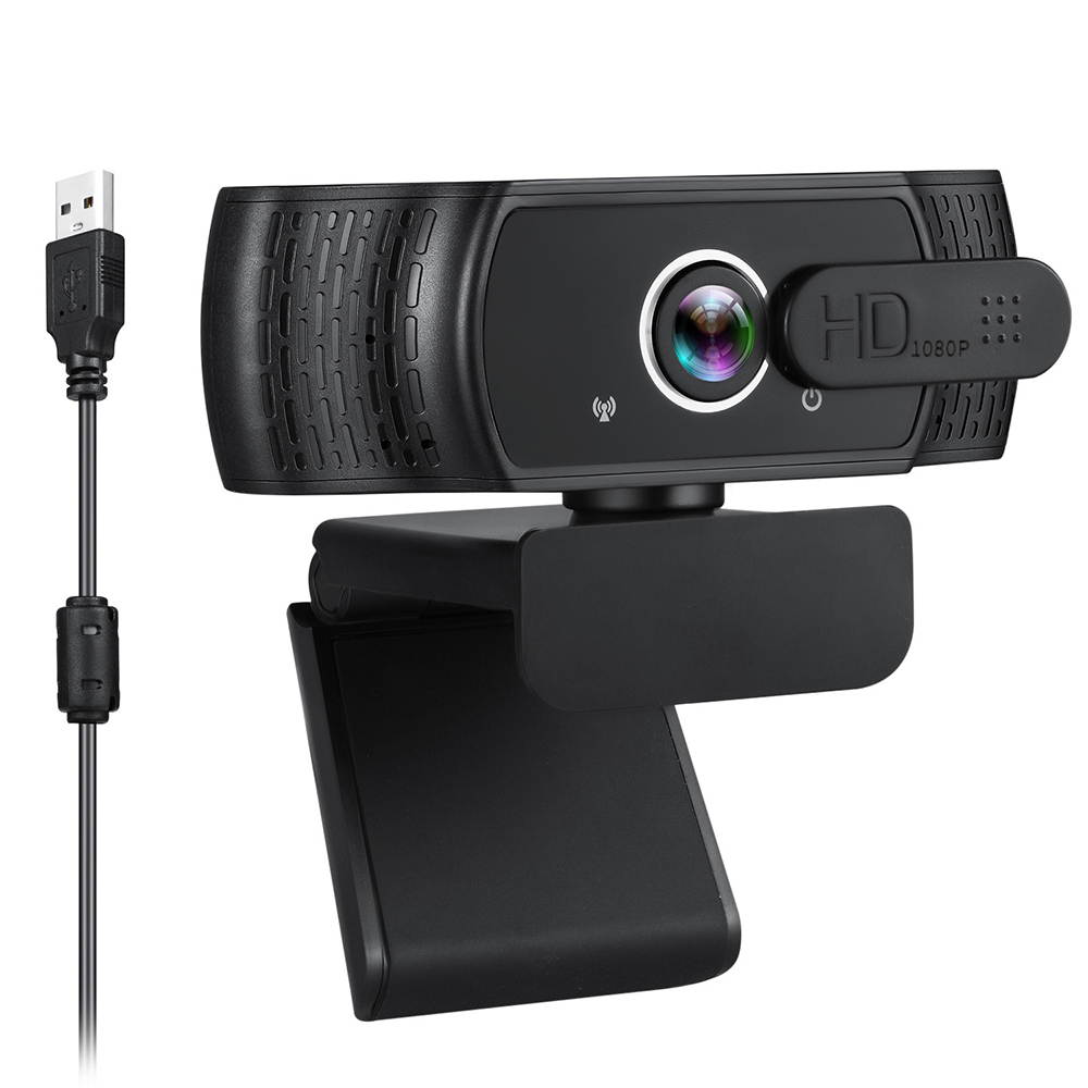 Vicabo 1080P Webcam Built in Microphone, Full HD PC / Laptop Web Camera, Automatic Light Correction, USB 2.0 Plug & Play for Live Streaming, Video Calls, Online Lessons, Conference, Games