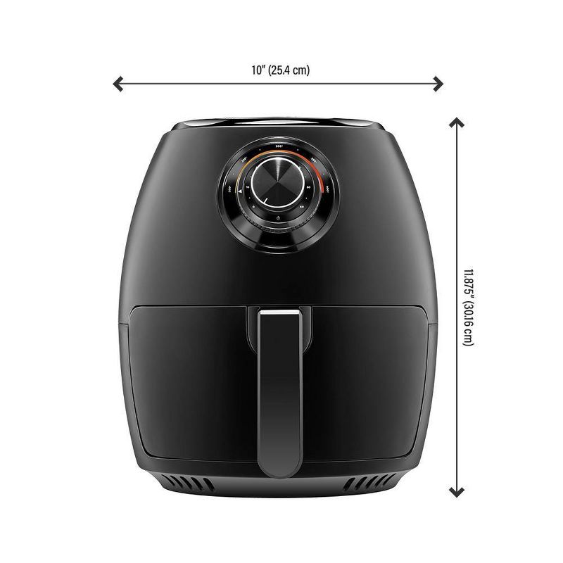 Chefman 3.6qt Analog Air Fryer - Black