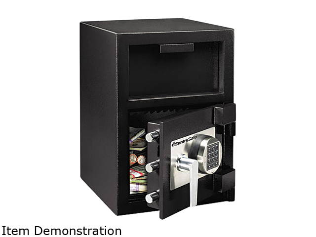 Sentry Safe DH-109E Depository Safe, 1.3 ft3, 14w x 15-3/5d x 24h, Black