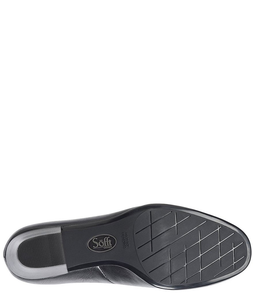 Sofft Lindon Leather Block Heel Pumps