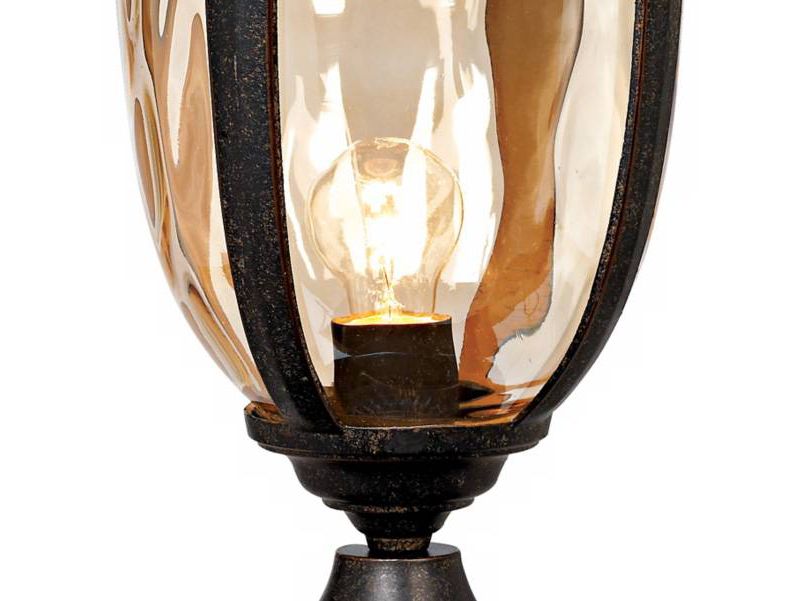 1 Light Outdoor Post Mount Black - Aurora Lighting