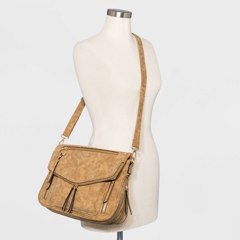 VR NYC Braided O-Ring Crossbody Bag - Natural