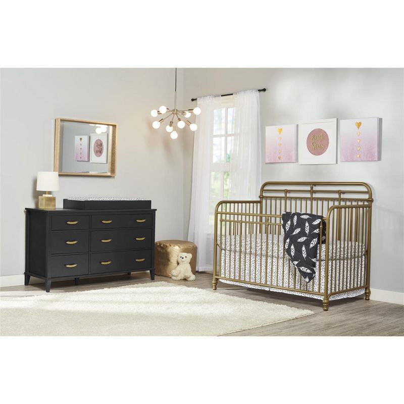 Monarch Hill Hawken 6 Drawer Changing Table, Black
