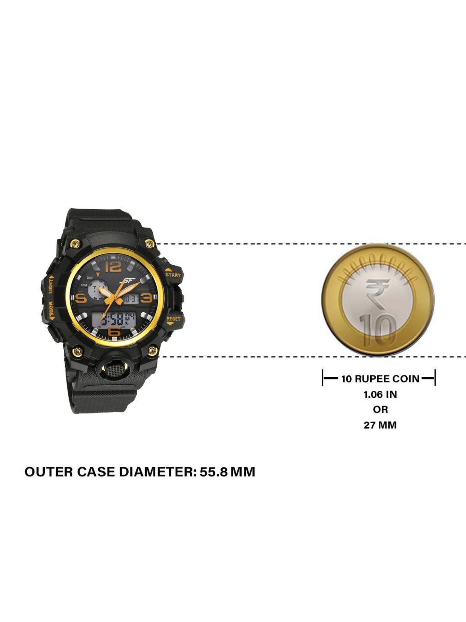 Sonata 77129PP05W Sparq Analog Digital Watch for Men