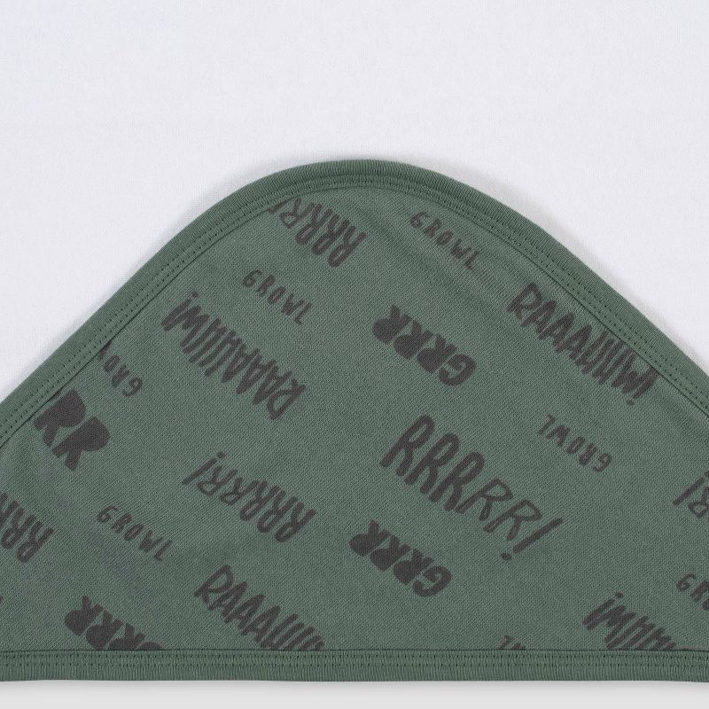 Gerber Baby Boys' 2pk Dino Terry Hooded Bath Towel - White/Gray