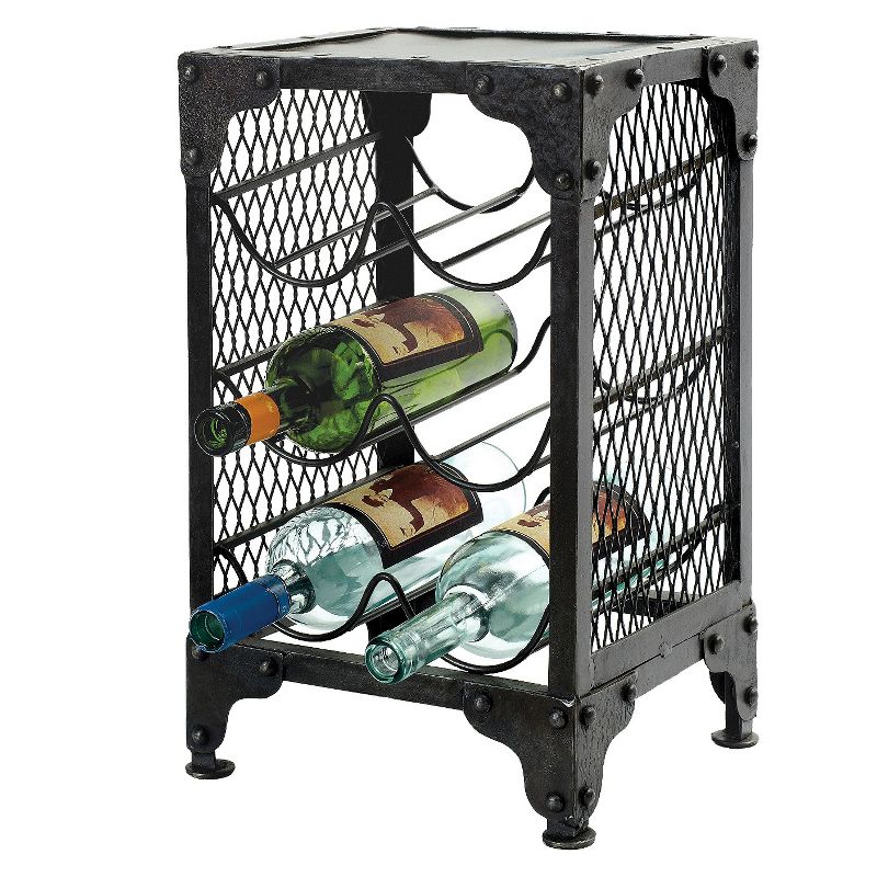 Austin Wine Cart Brown/Black - Linon