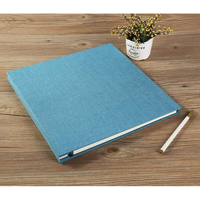 Album Self Adhesive 4x6 5x7 3x5 85x11 Scrapbook Magnetic Album DIY Scrap Book Length 13 x Width 128 Inches with A Metallic Pen