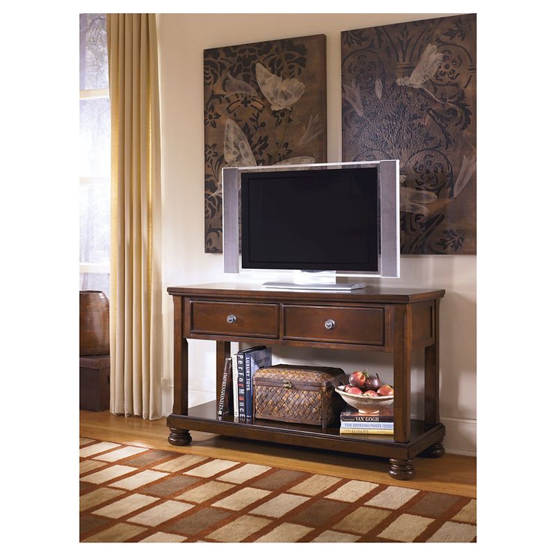 Porter Sofa-Console Table Rustic Brown - Signature Design by Ashley