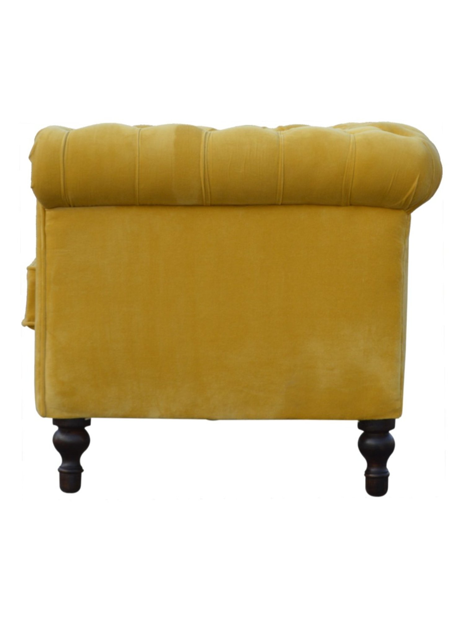 Artisan Furniture Chesterfield Quilted Yellow Wood 2 Seater Sofa