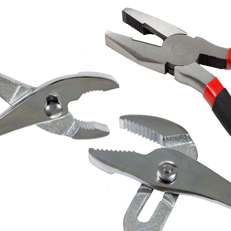 Stalwart 6pc Pliers Set with Carrying Case Clear