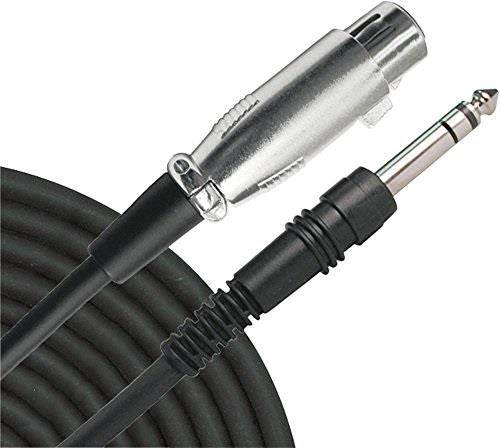 Livewire Essential Interconnect Cable 1/4" TRS Male to XLR Female 10 ft. Black