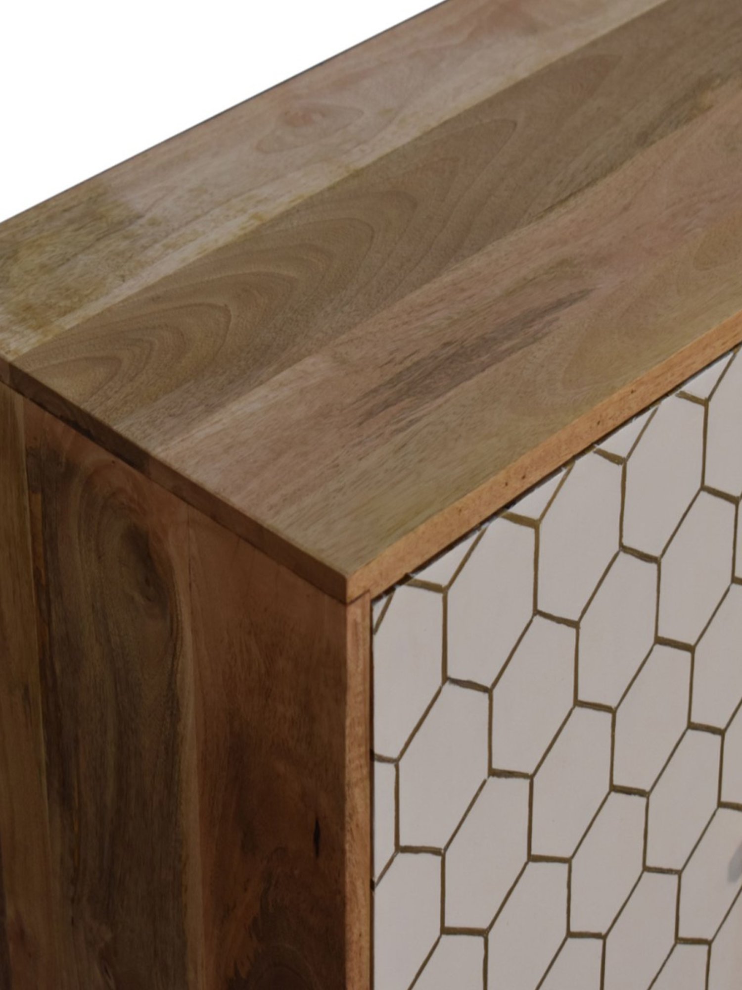 Artisan Furniture Cassia Grey & Brown Wood Cabinet