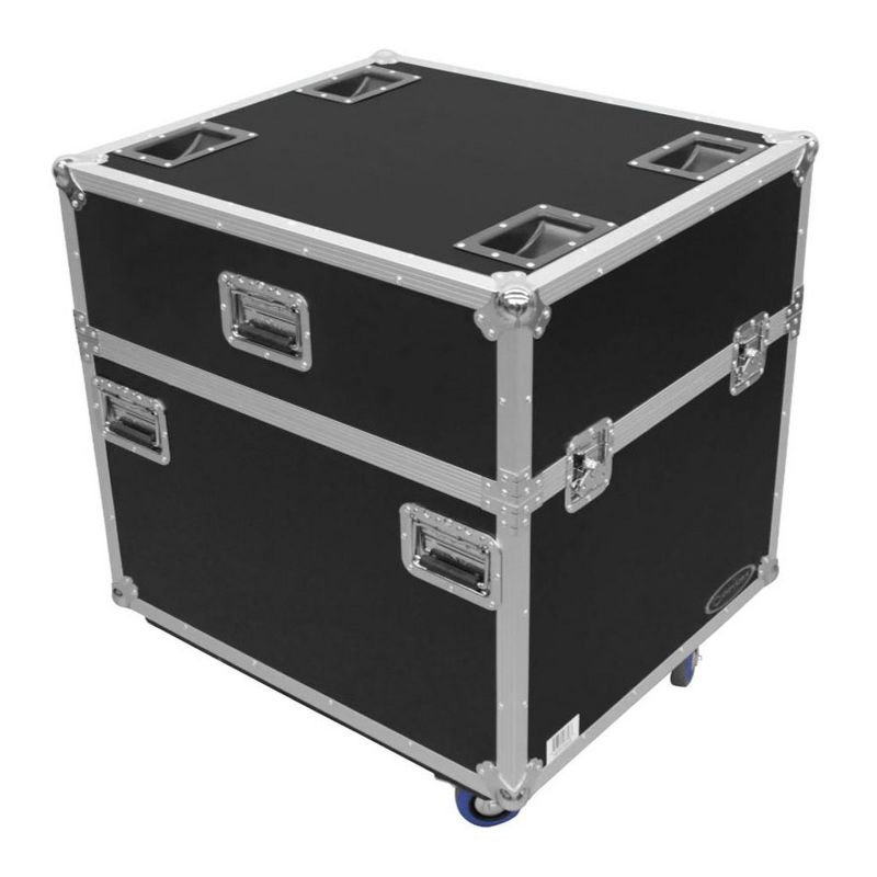 Odyssey FZCHINT350X4W Foam Interior Quad Chauvet Intimidator Beam Moving Head Light Case with Wheels and Brakes