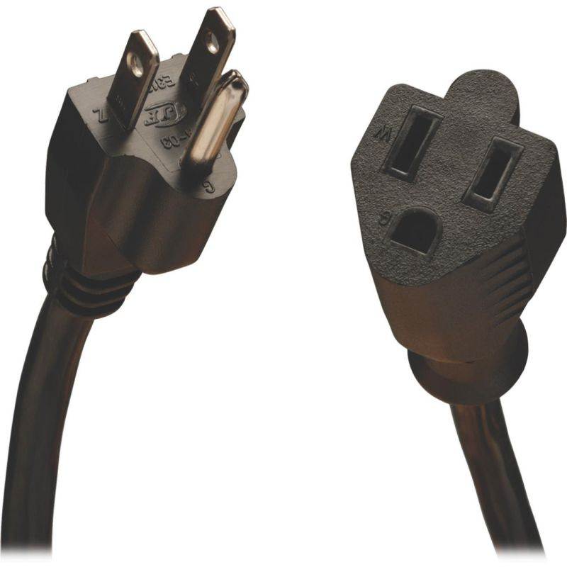 1M 16AWG Heavy Duty Power Extension Cord Power Extension Cable 3 Feet 1 Meters 3 Conductor NEMA 515P to NEMA 515R 13 Amp Power Cable ED70906