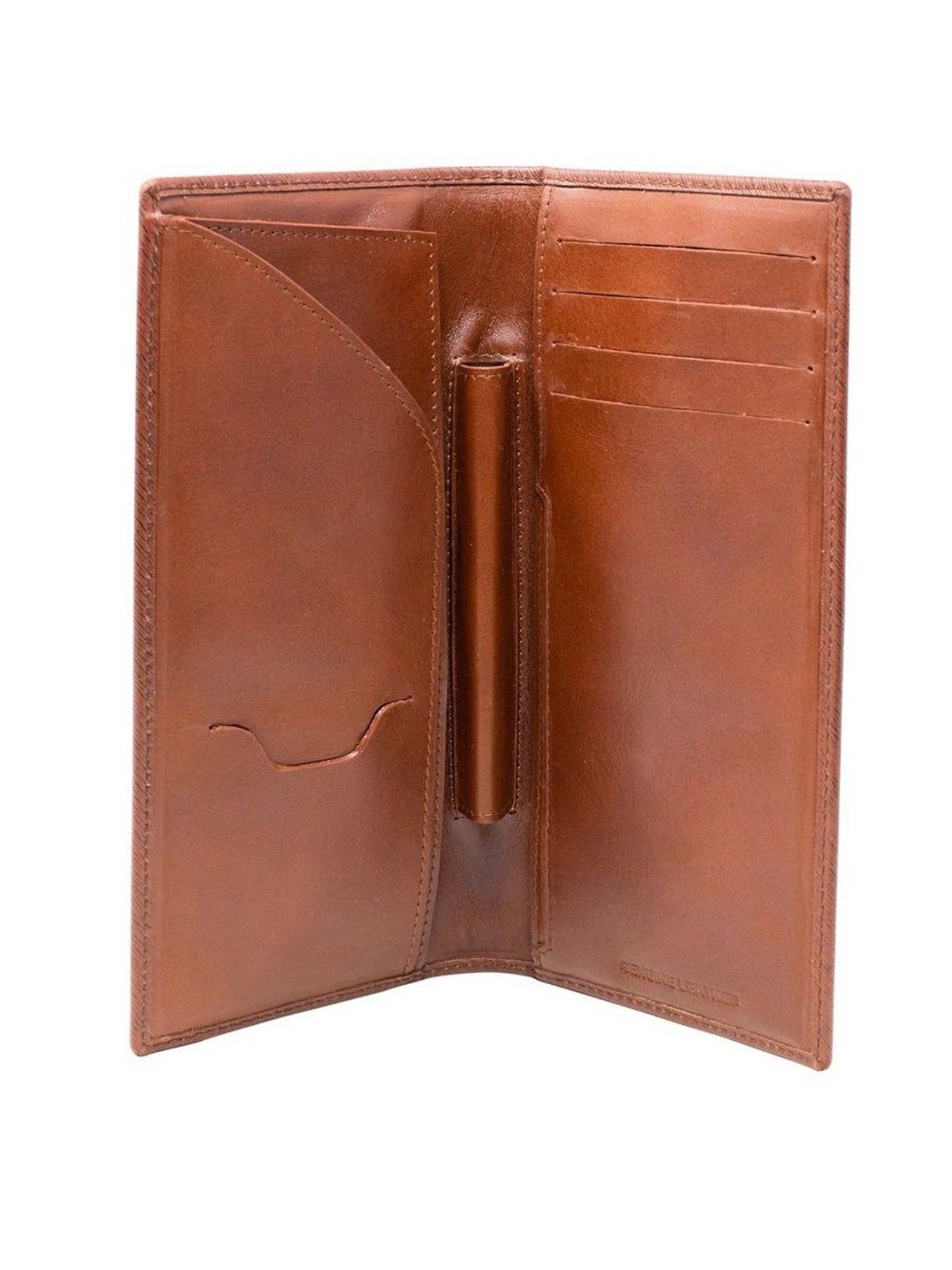 Tohl Tan Casual Leather Bi-Fold Wallet for Men