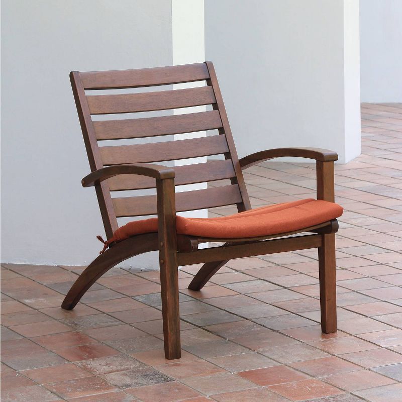 Westlake 3pc Wood Patio Chat Set with Cushion - Red Brick - Cambridge Casual