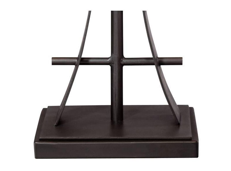 Robert Louis Tiffany Mission Table Lamp Iron Bronze Geometric Stained Glass Art Shade for Living Room Family Bedroom Bedside