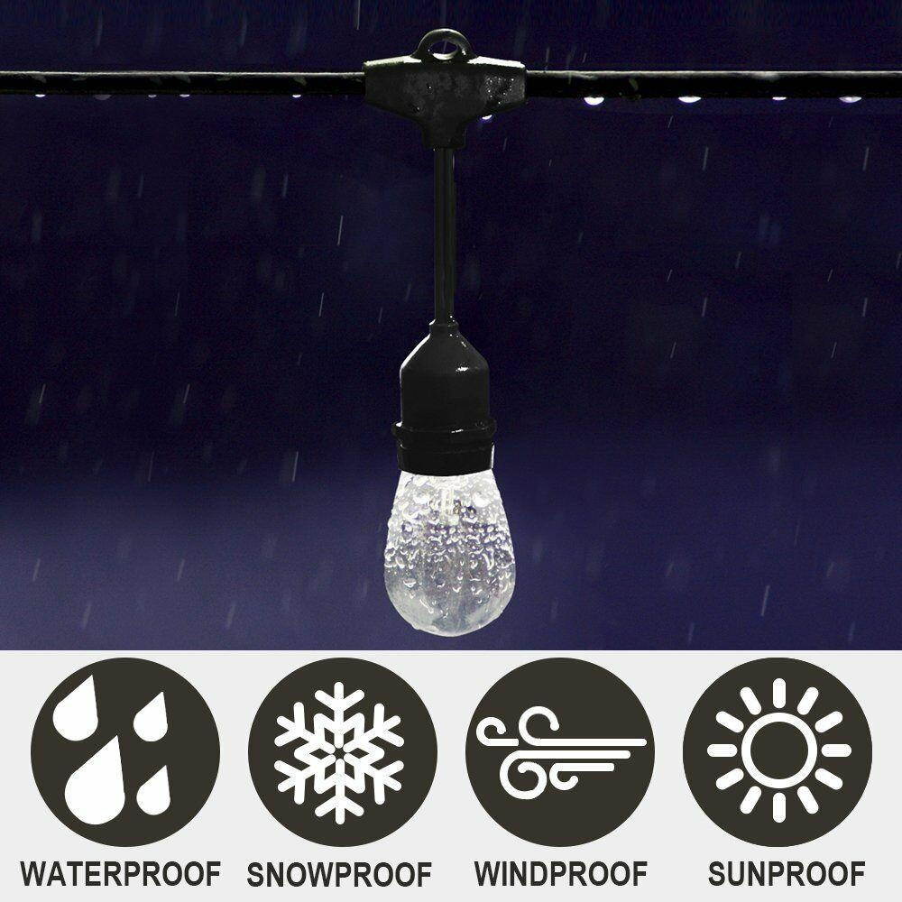 1/2/5/10PCS 48FT Outdoor Commercial Grade Po Globe String Lights Fairy Bulbs
