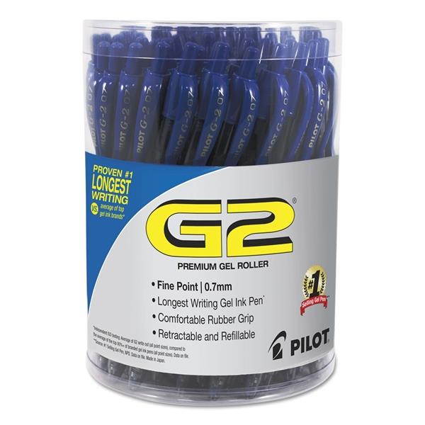 Pilot 072838840660 G2 Premium Retractable Gel Ink Pen, Refillable, Blue Ink, .7 Mm, 36/Pack