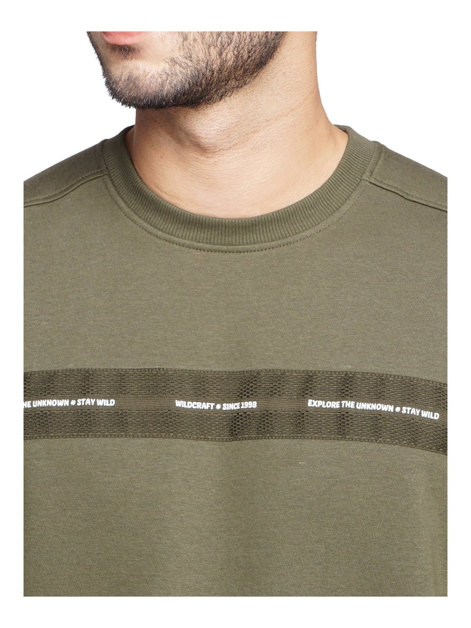 Wildcraft Olive Round Neck Sweatshirt