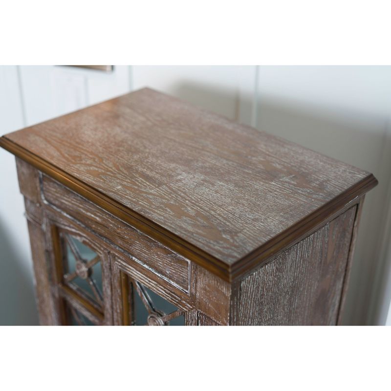 Celine Standing Jewelry Armoire Ceruse Oak Brown - Hives & Honey