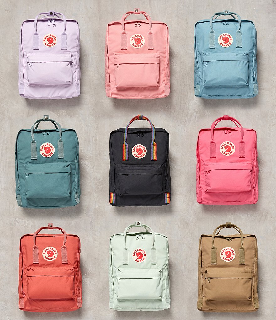 Fjallraven Kanken Rainbow Handle Backpack