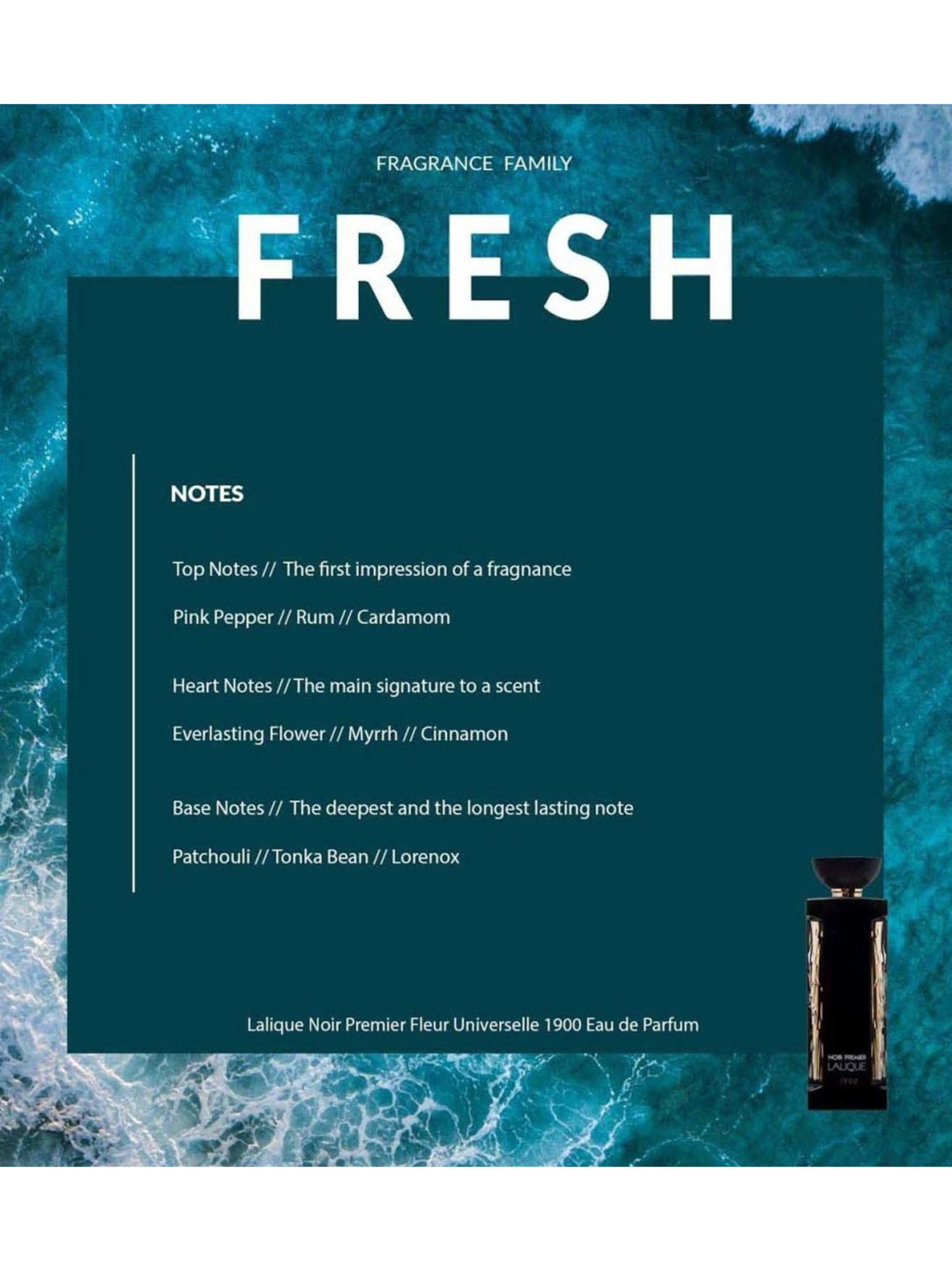 Lalique Noir Premier Fleur Universelle 1900 Eau de Parfum