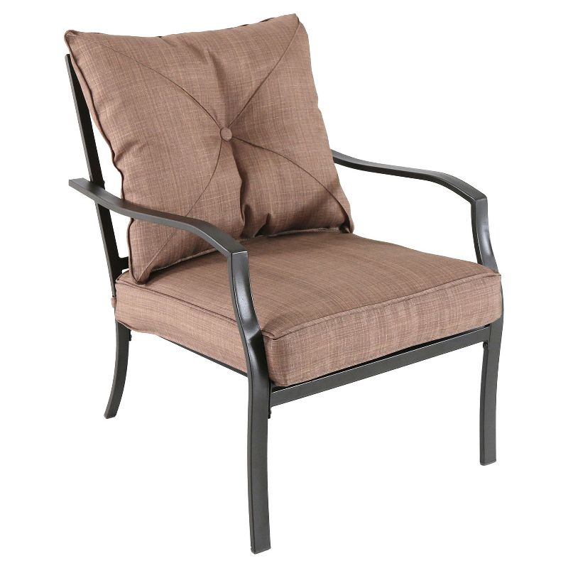 Crawford 4pc Metal Patio Chat Set - Tan