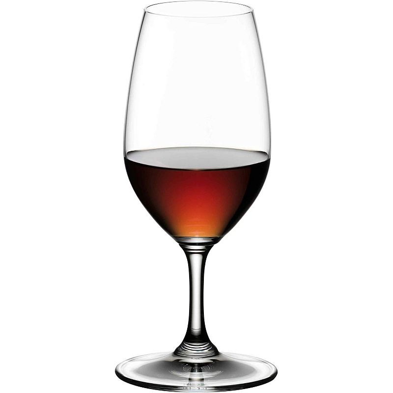 Riedel 8.5 Ounce Vinum Port Clear Crystal Sweet Dessert Wine Beverage Drink Glass Set for Port Wines with Unique Tulip Shaped Bowl, Set of 2