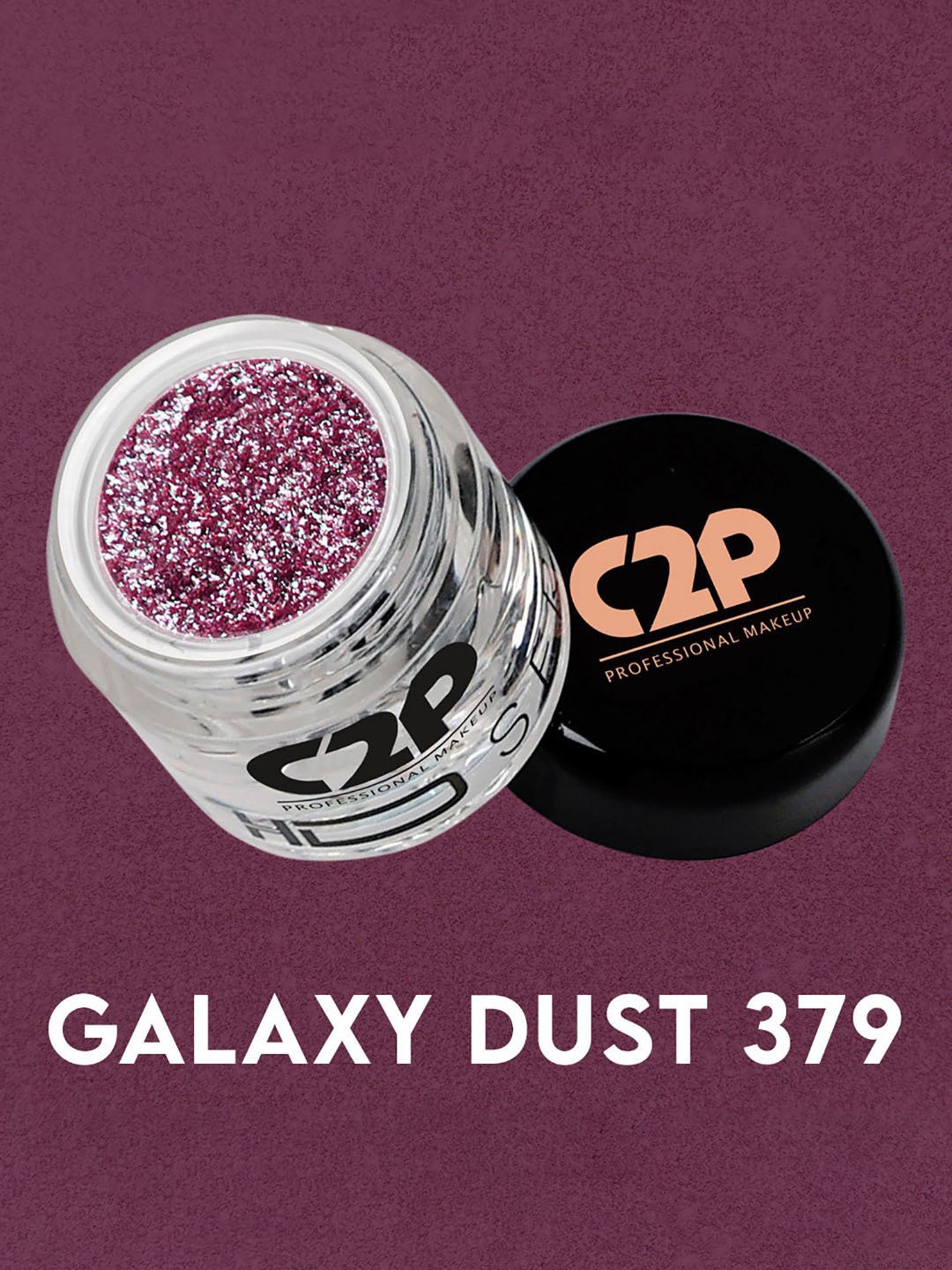 C2P PROFESSIONAL MAKEUP HD Loose Precious Pigments Eyeshadow Galaxy Dust 379 - 2 gm