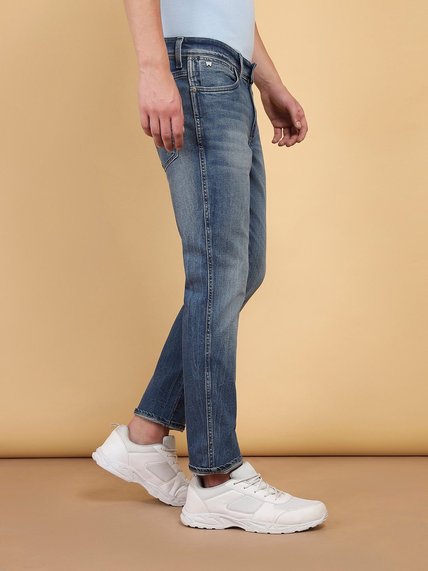 Wrangler Skanders Blue Slim Fit Low Rise Jeans