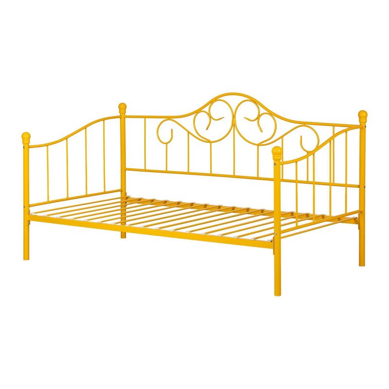 Balka Metal Daybed with Metal Slats Yellow - South Shore