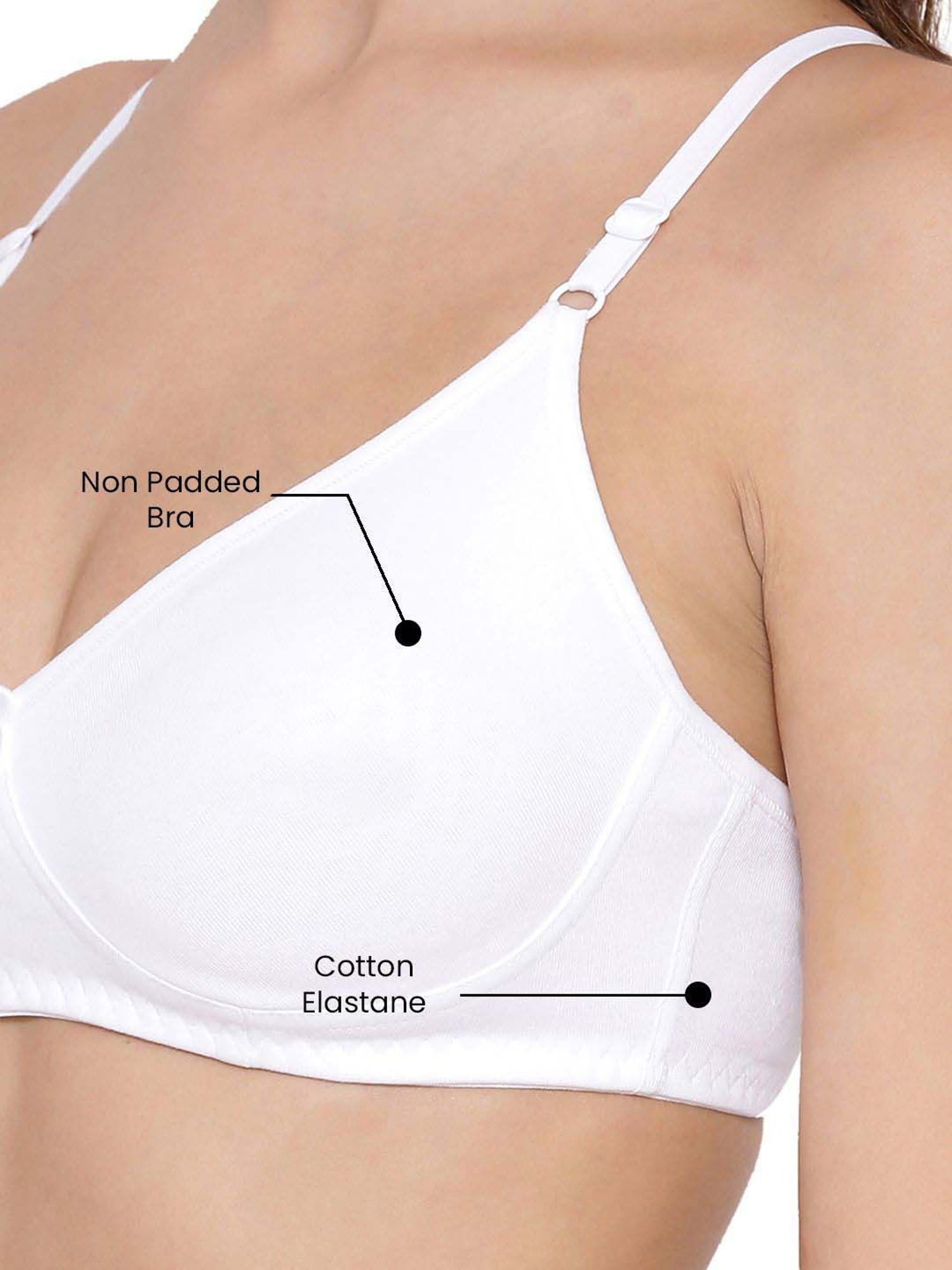 Lyra White Cotton T-Shirt Bra