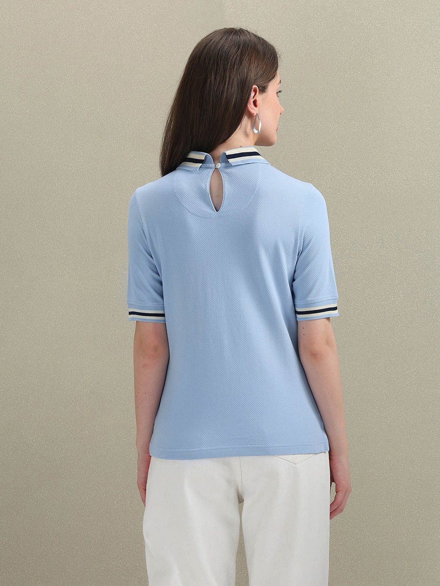 U.S. Polo Assn. Light Blue Regular Fit Polo T-Shirt