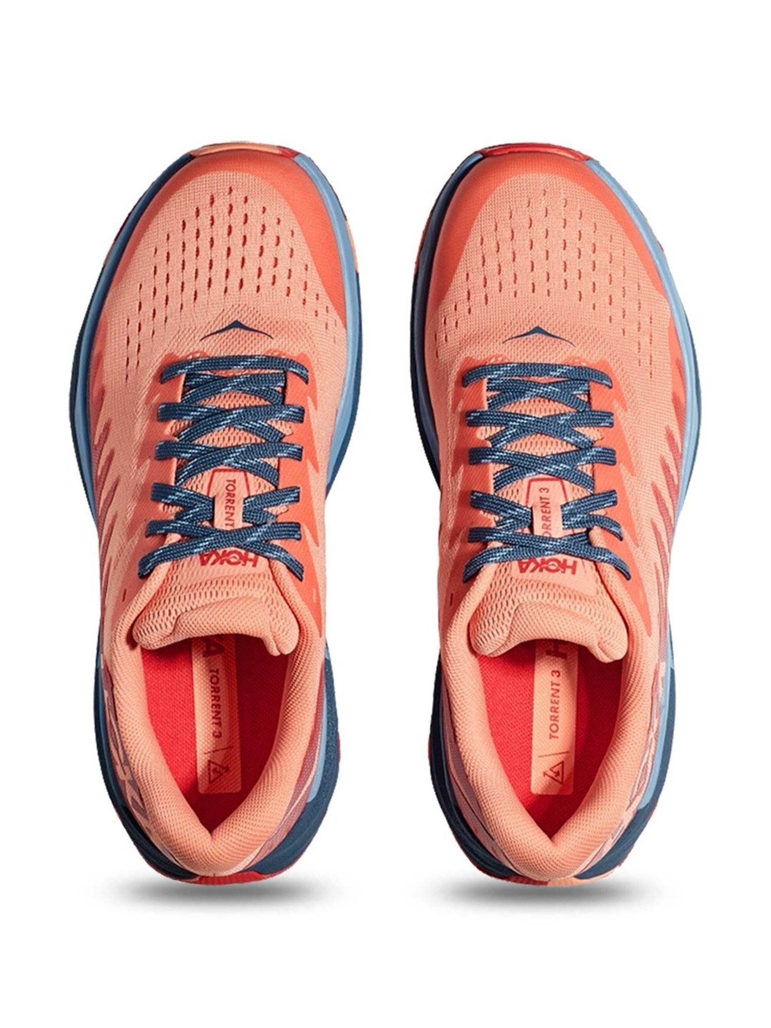 Hoka Women's W TORRENT 3 Papaya & Real Teal Running Shoes