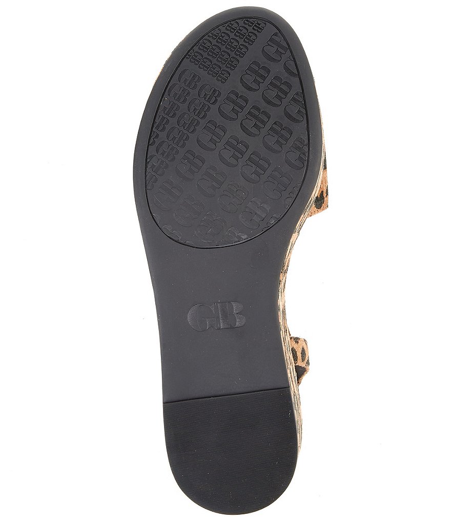 GB Sweet-Talk Leopard Print Suede Platform Sandals