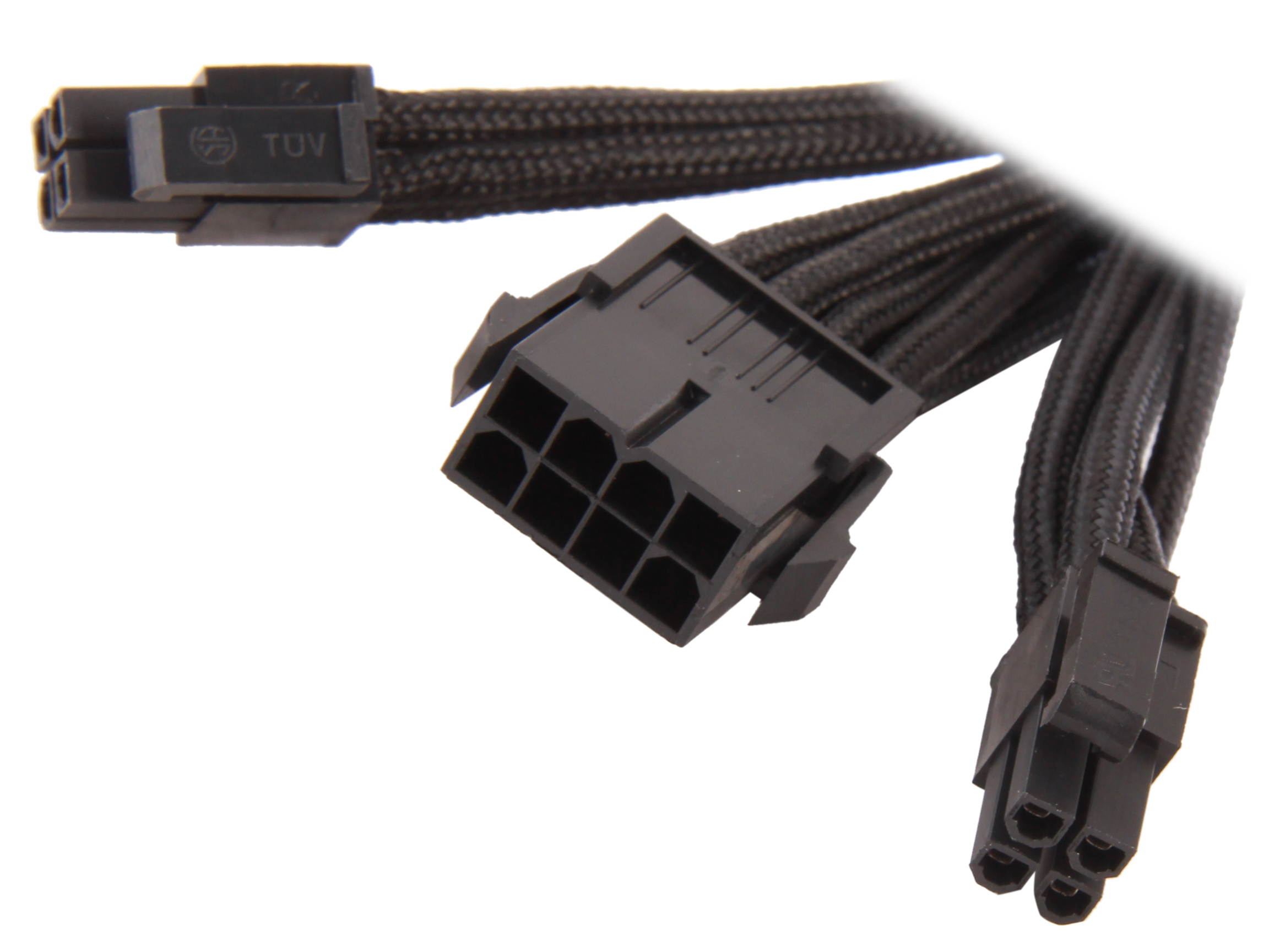 Silverstone PP07-EPS8W Sleeved Extension Power Supply Cable, 1 x 8pin to EPS12V 8pin(4+4) Connector
