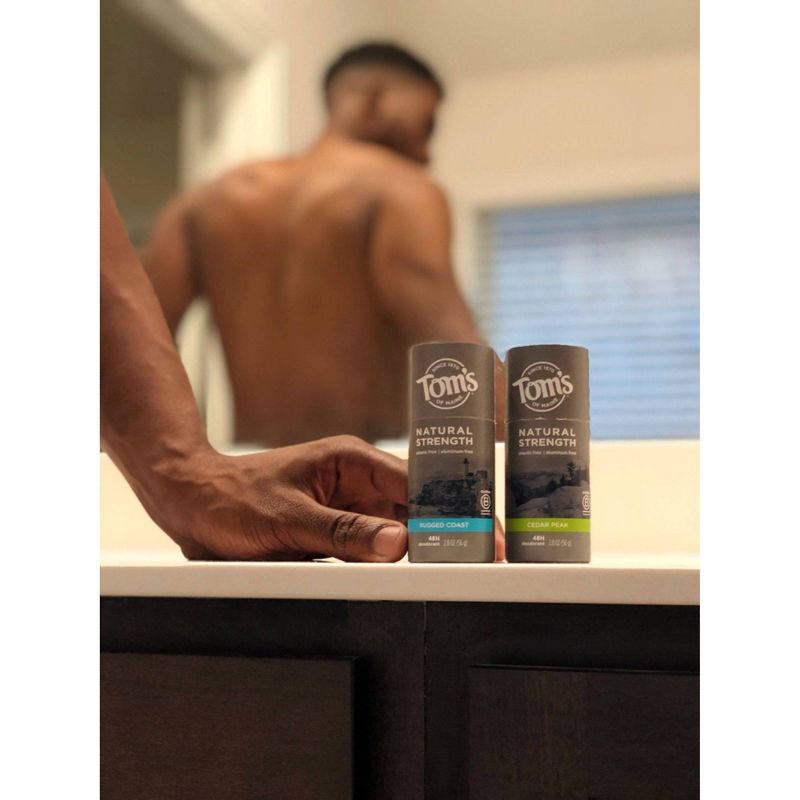 Tom's of Maine Men's Plastic-Free Natural Strength Cedar Peak - 2oz